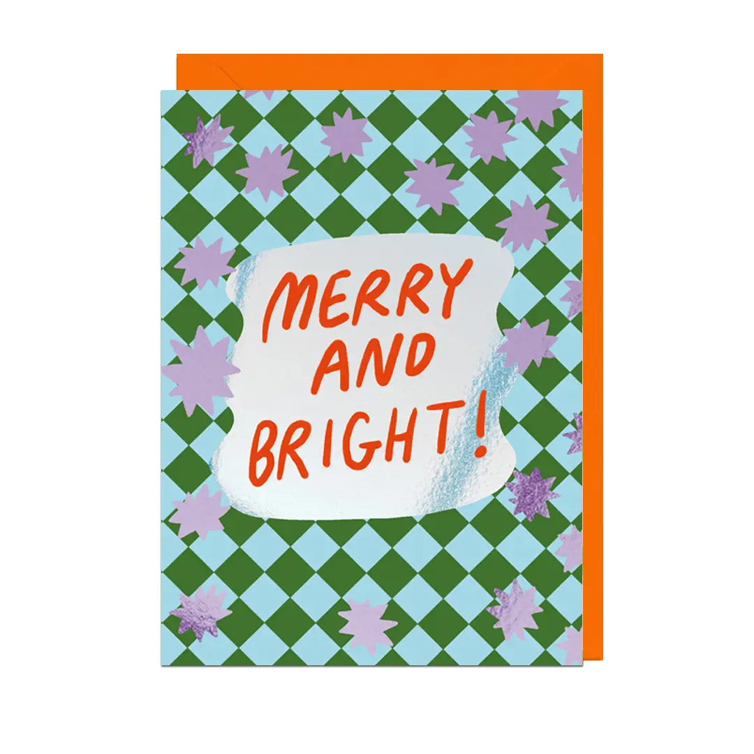 Merry & Bright Foil Christmas Card