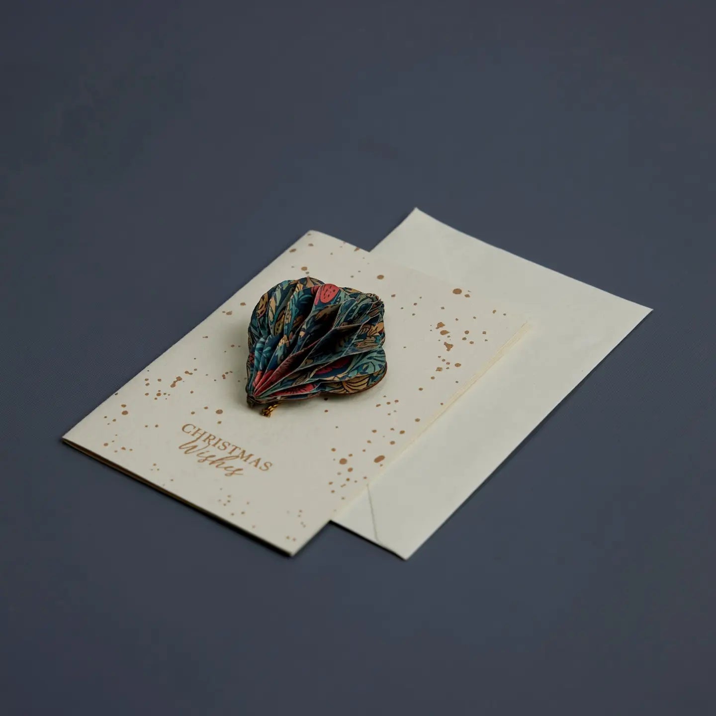 Keepsake Ornament Greeting Card - Honeycomb Lantern