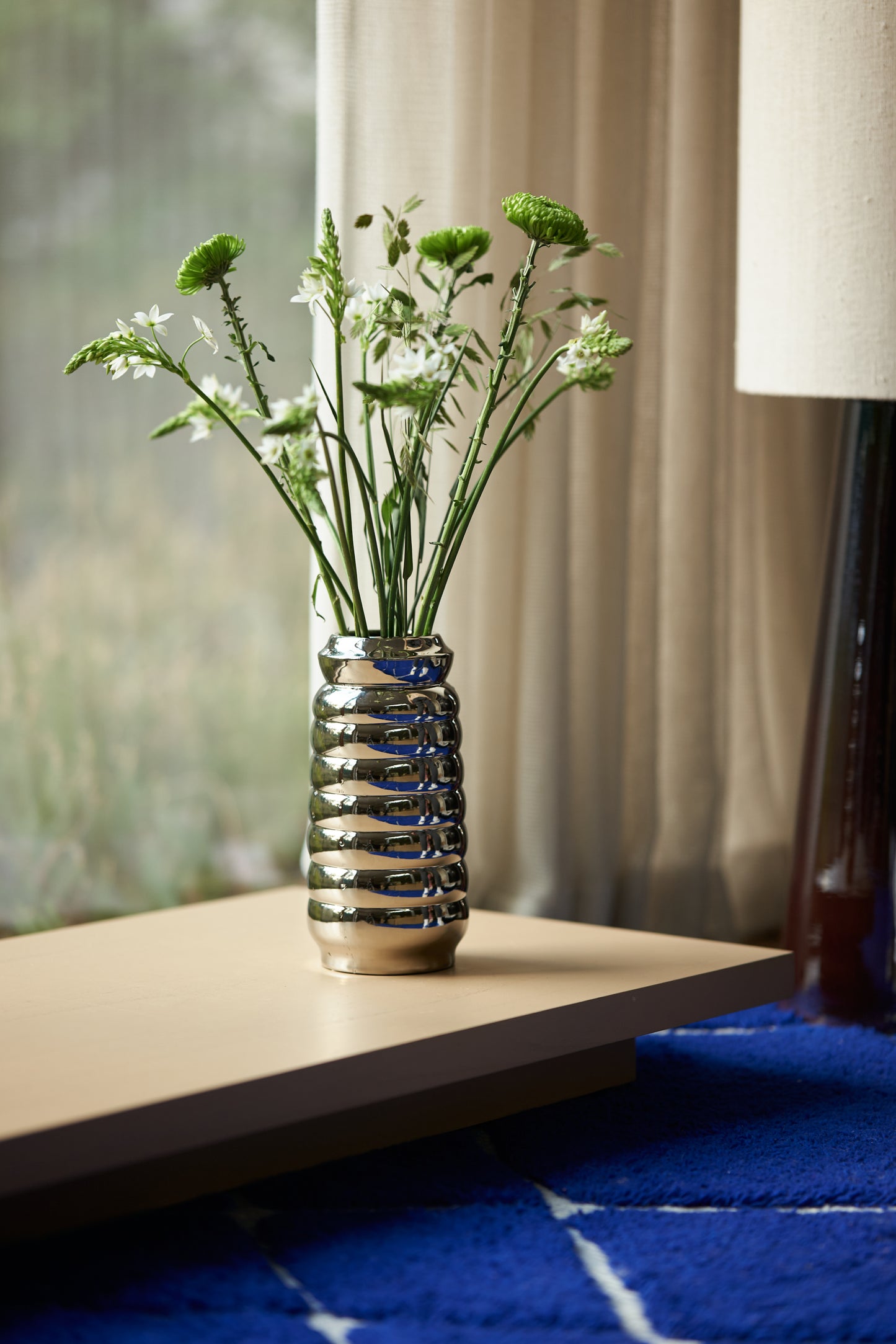 HKLIVING Ribble Chrome Vase
