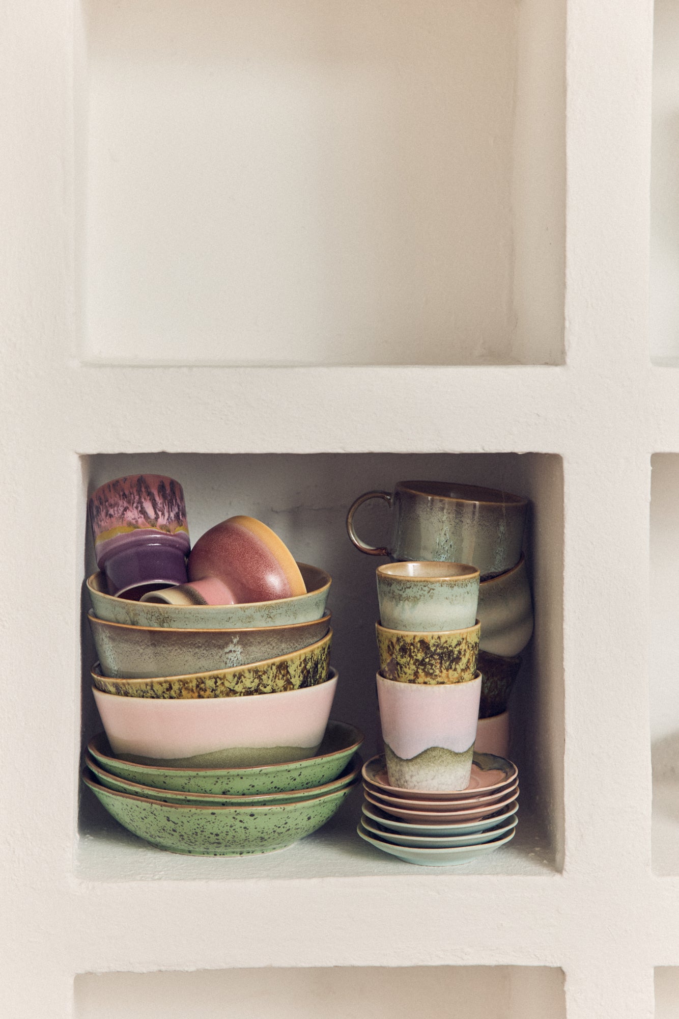 HKLIVING 70s Ceramics Coffee Mugs (Set of 4) - Serendipity