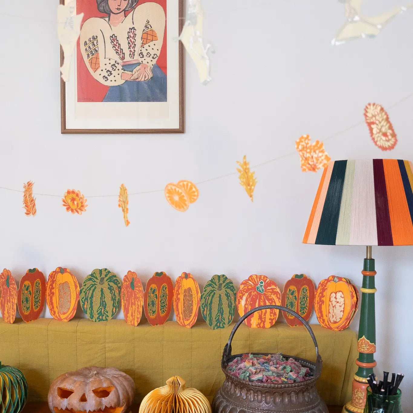 Pumpkins Concertina Garland