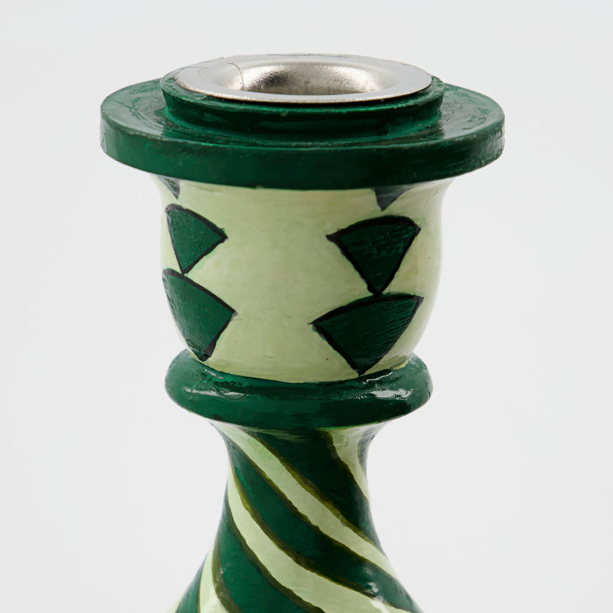 Green Candle Holder