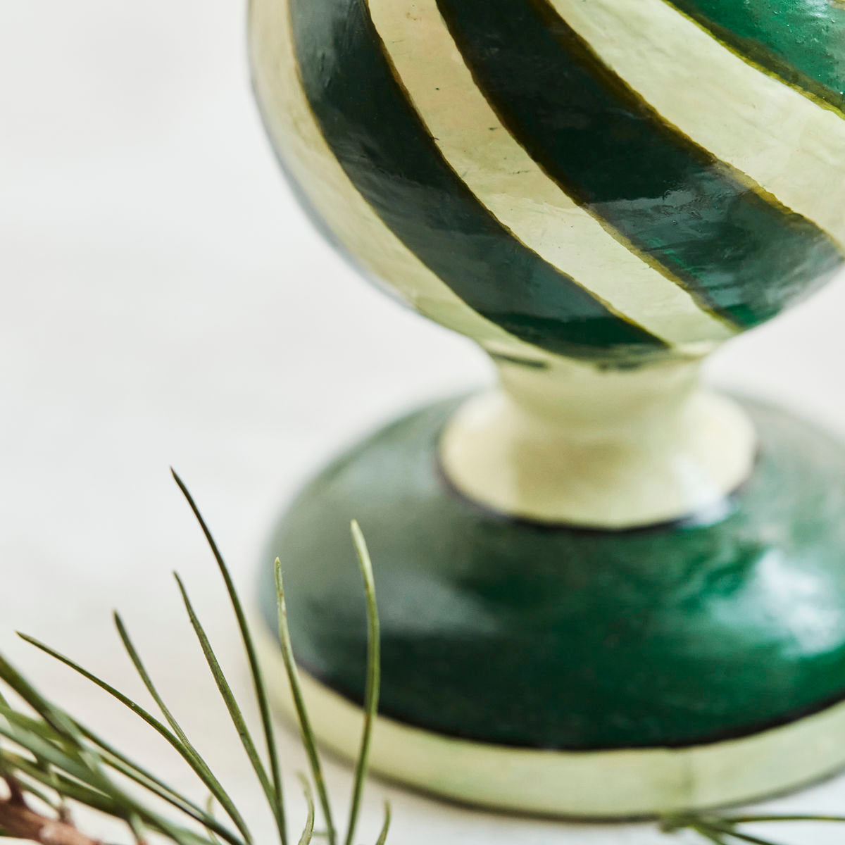Green Candle Holder