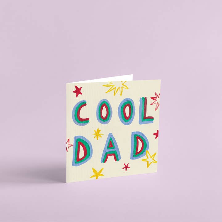 Cool Dad Painted Card