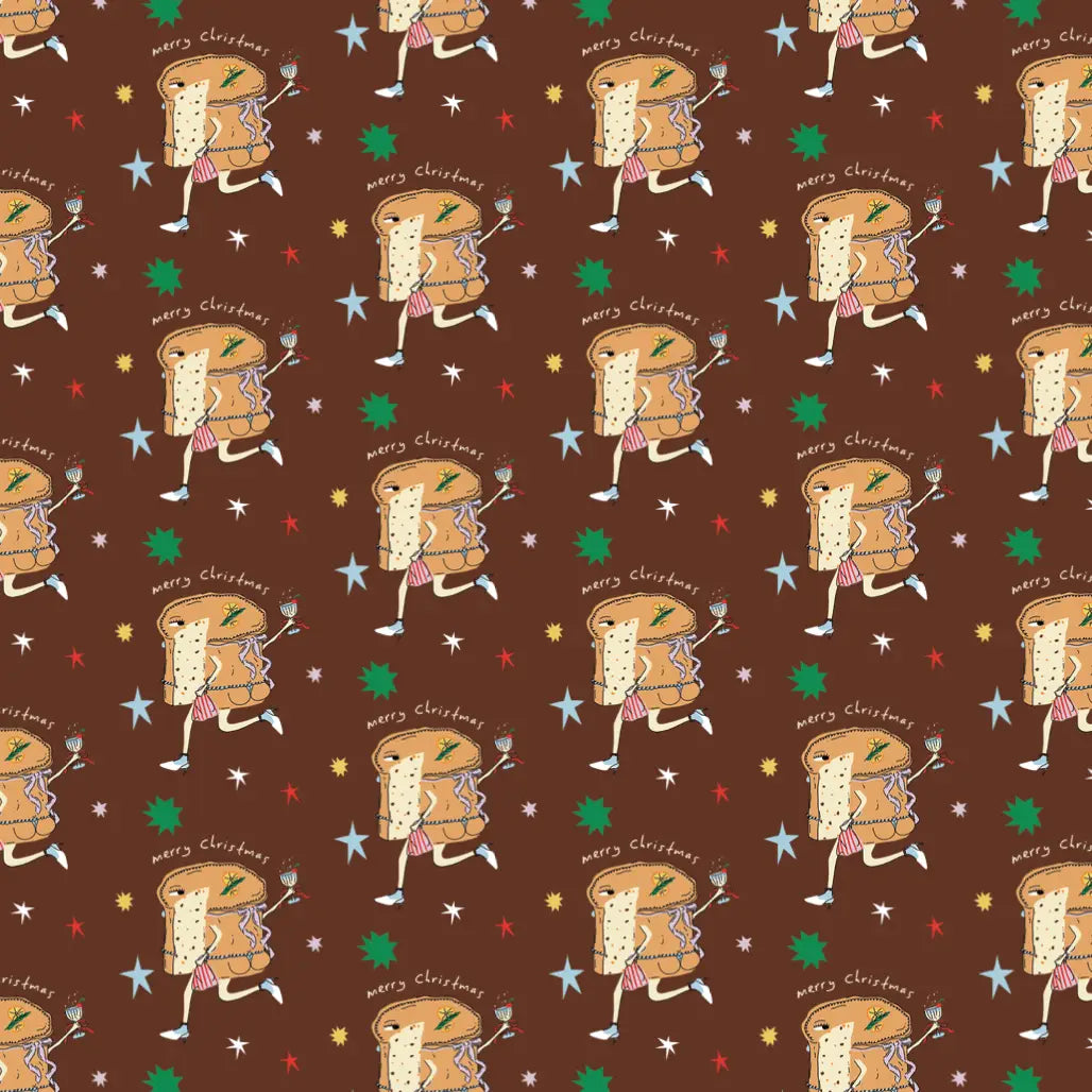 Panettone in Heels Christmas Gift Wrap