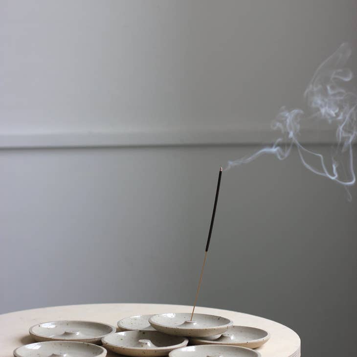 Speckled Stoneware Incense Holder