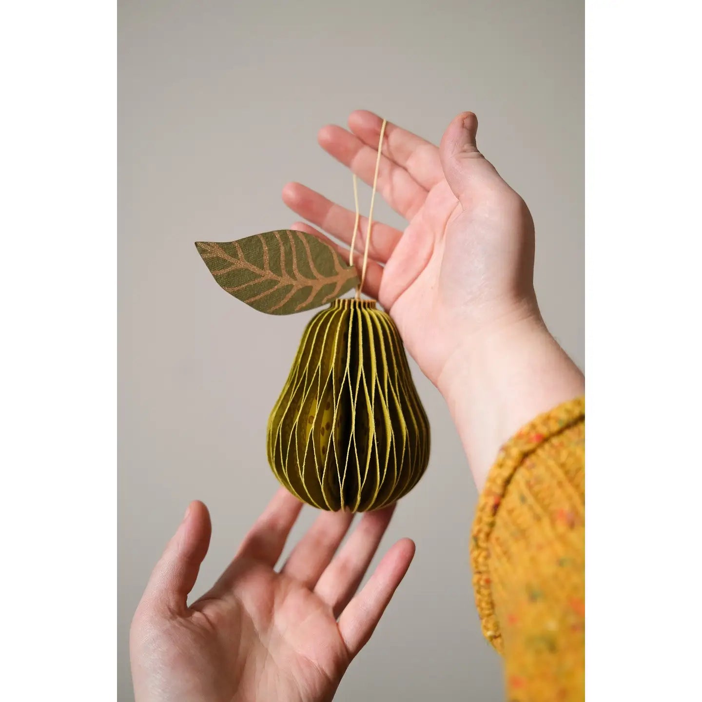 Pear Honeycomb Ornament