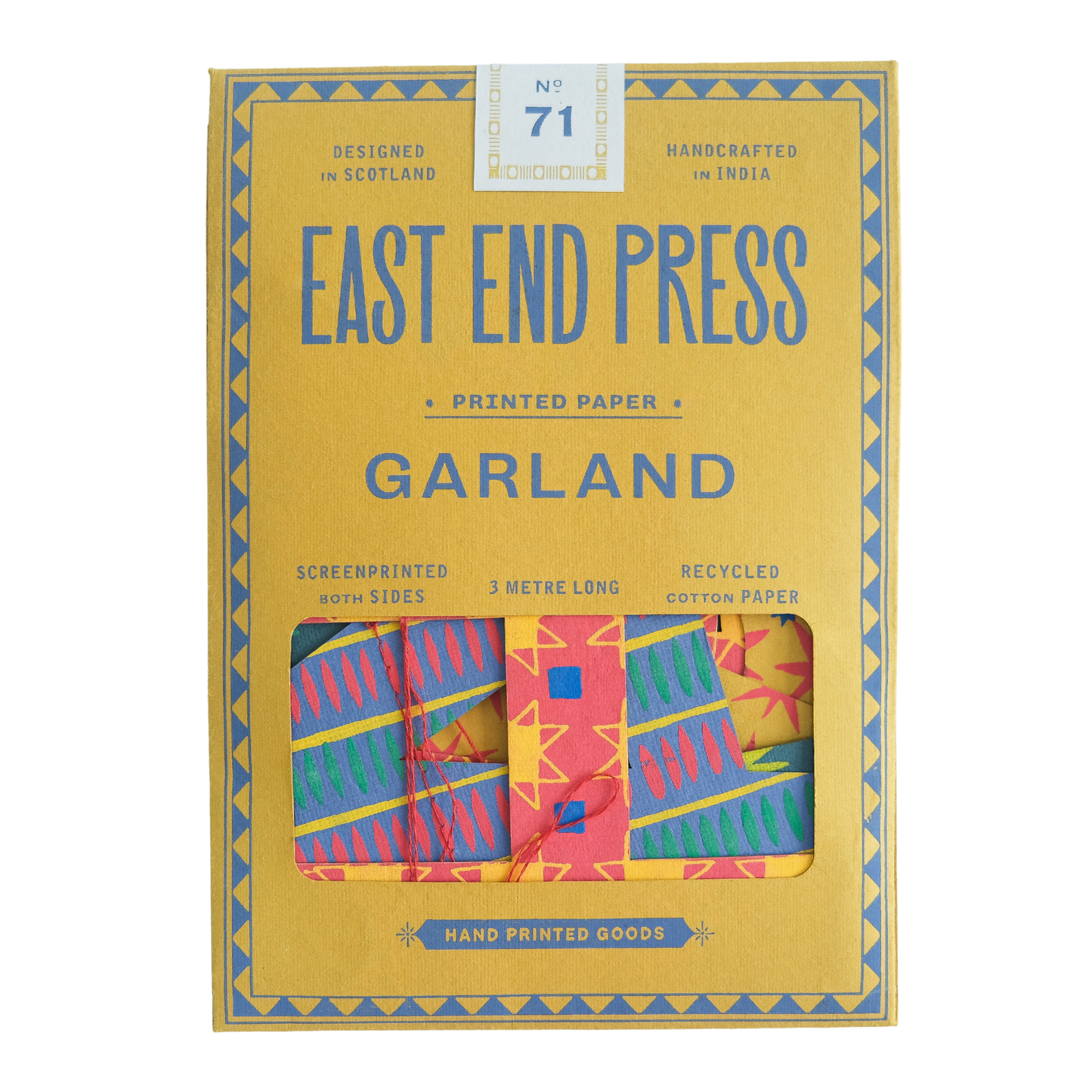 Bright Happy Birthday Sewn Garland