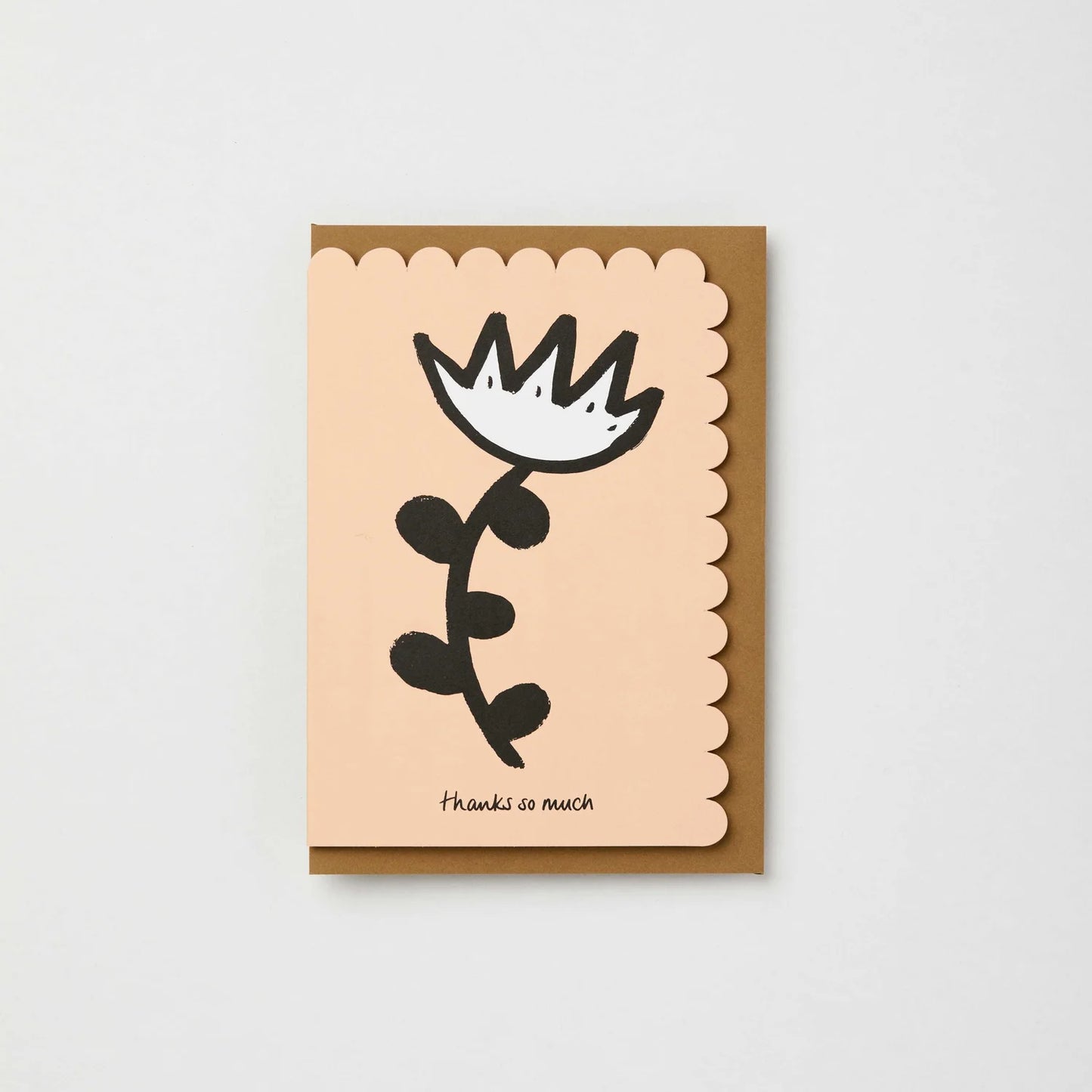 Thanks So Much Abstract Flower Card