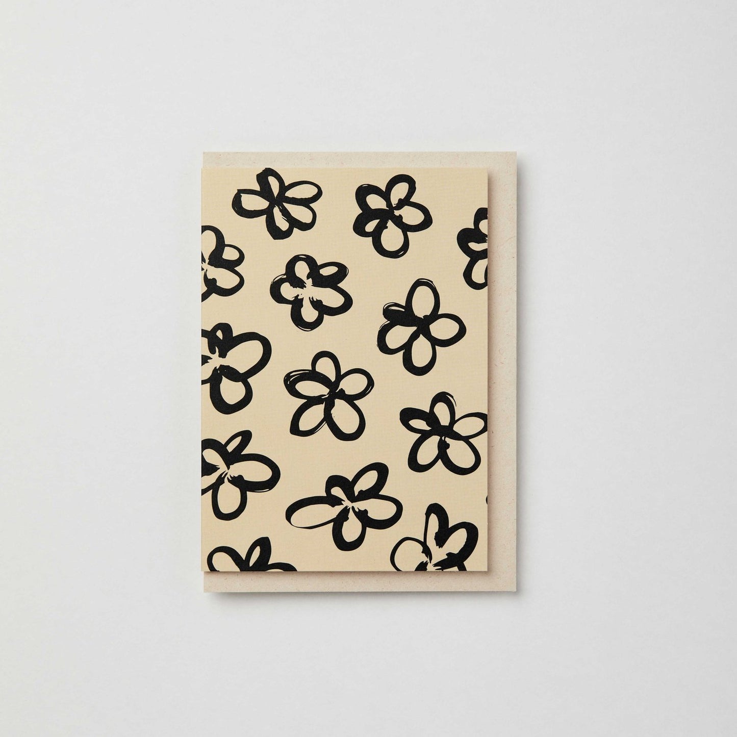 Painted Flowers Note Card