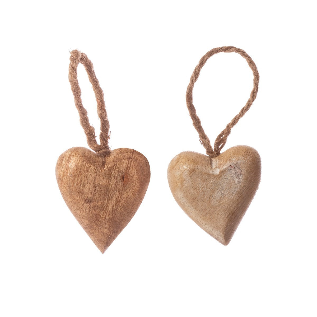 Mini Wooden Heart Bauble