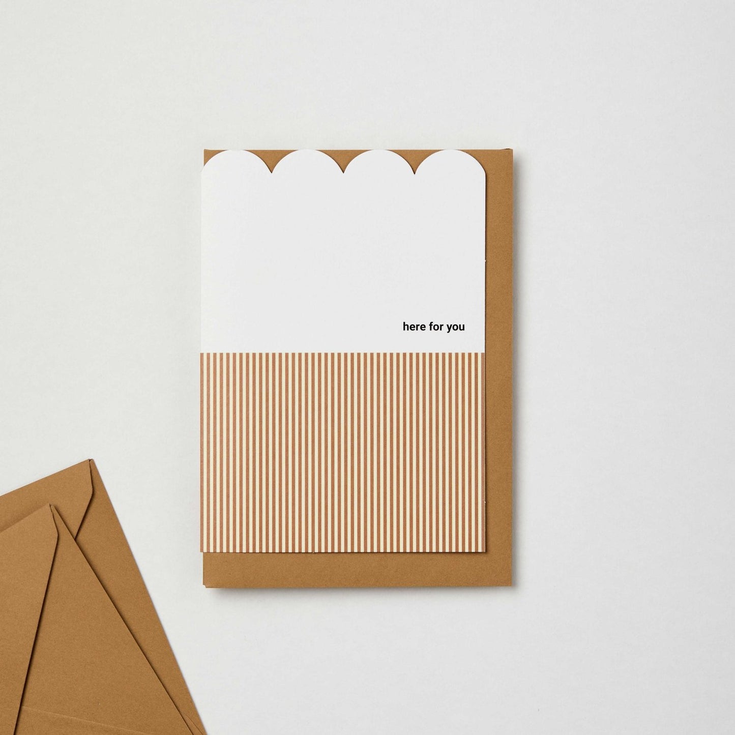 Here For You Scalloped Card