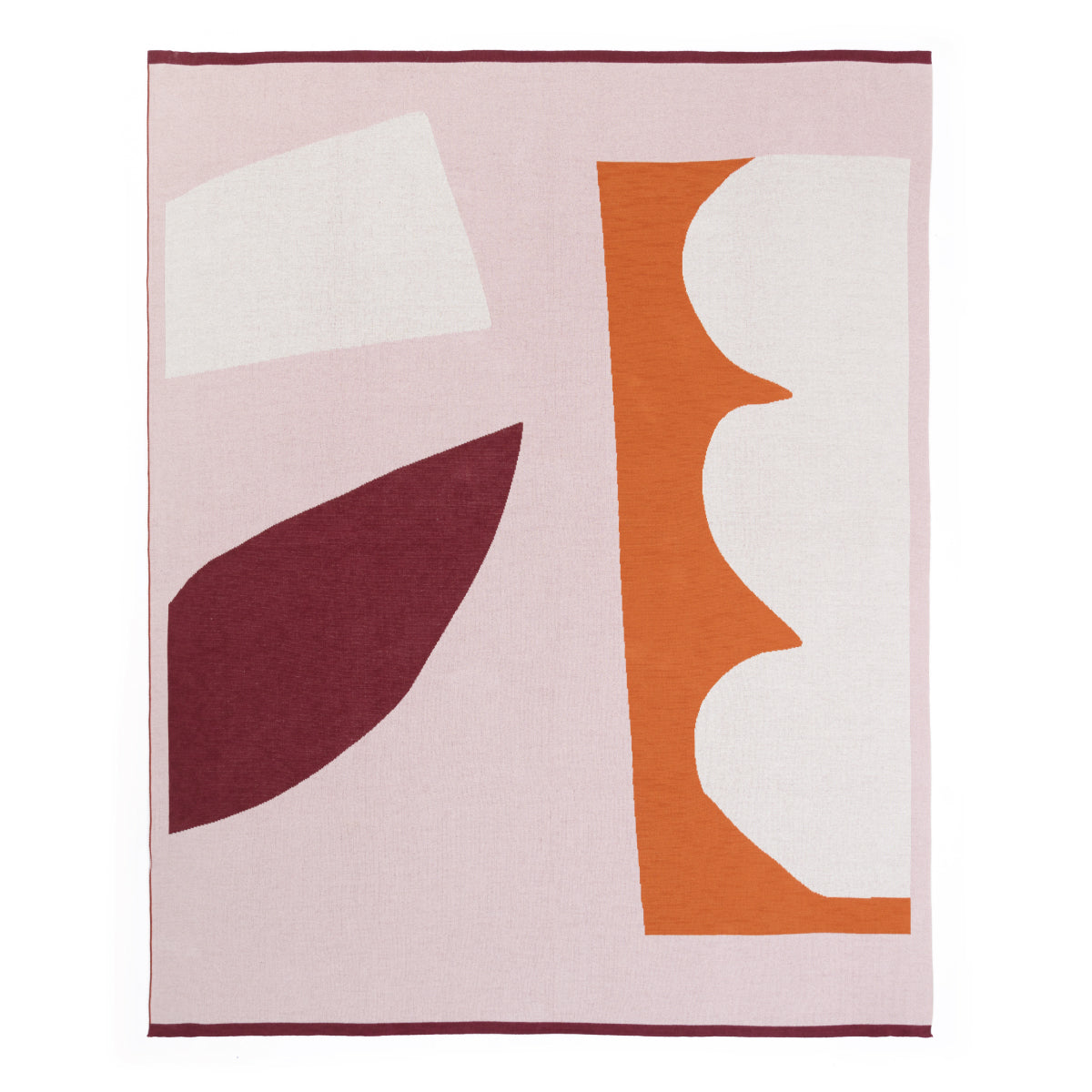 Orbi Cotton Knit Throw - Orange