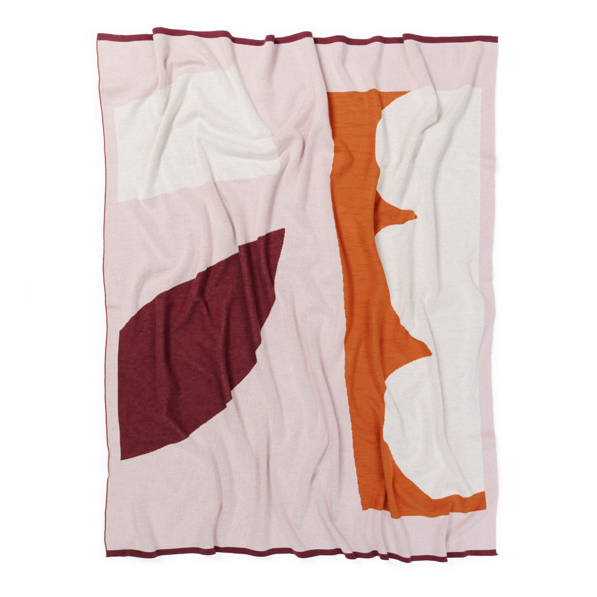 Orbi Cotton Knit Throw - Orange