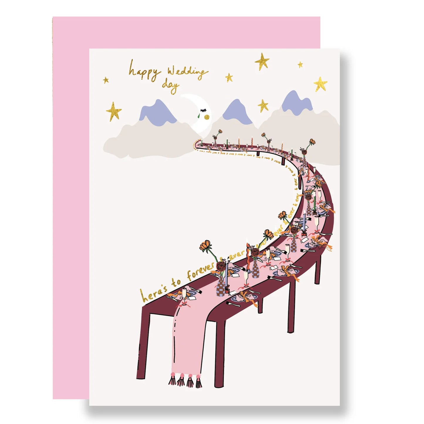 Here's To Forever And Ever Wedding Card