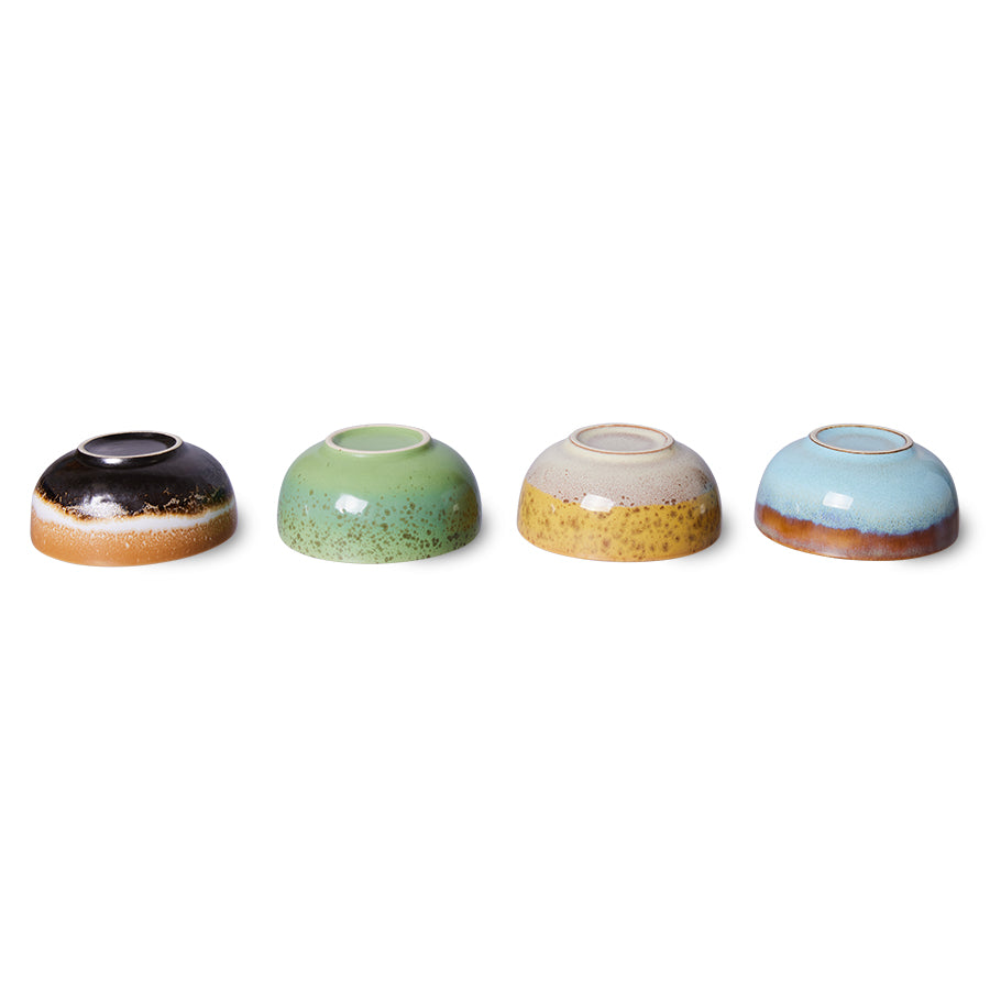 HKLIVING 70s Ceramics XS Bowls - Castor (Set of 4)