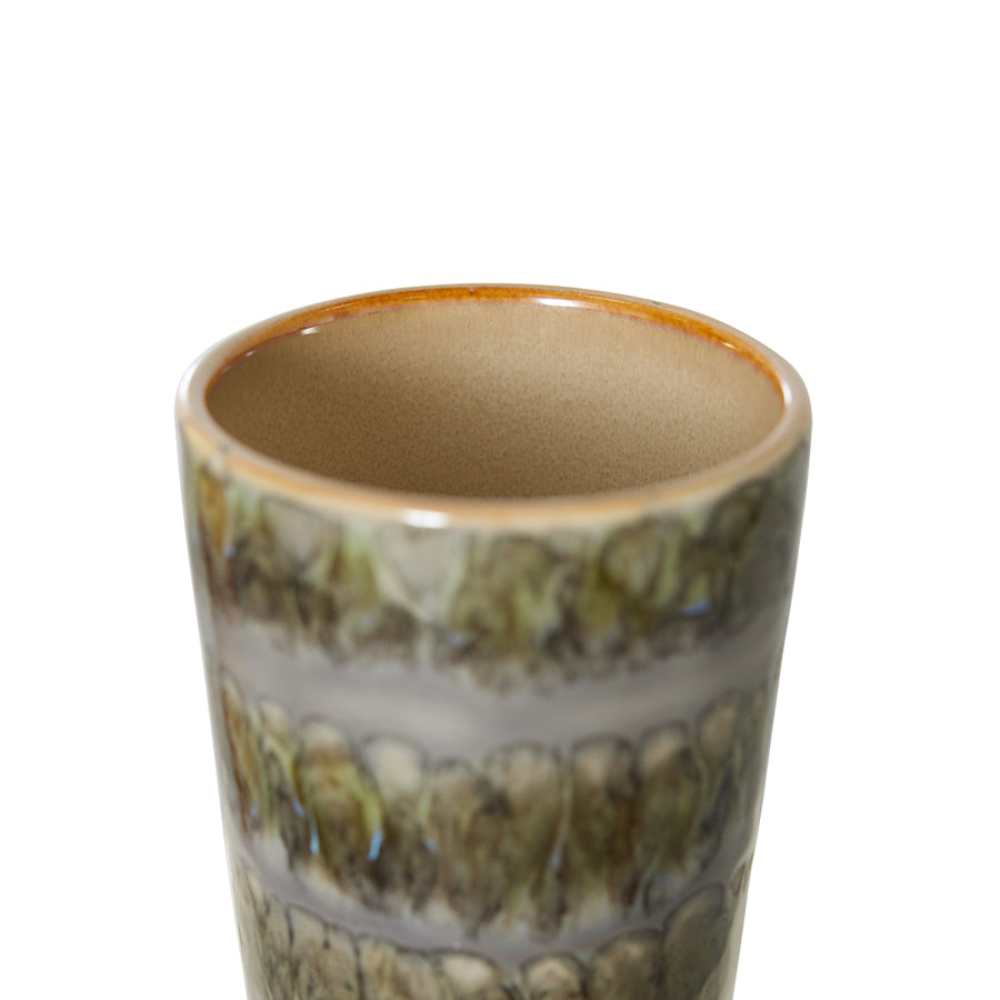 HKLIVING 70s Ceramics Latte Mug - Fern