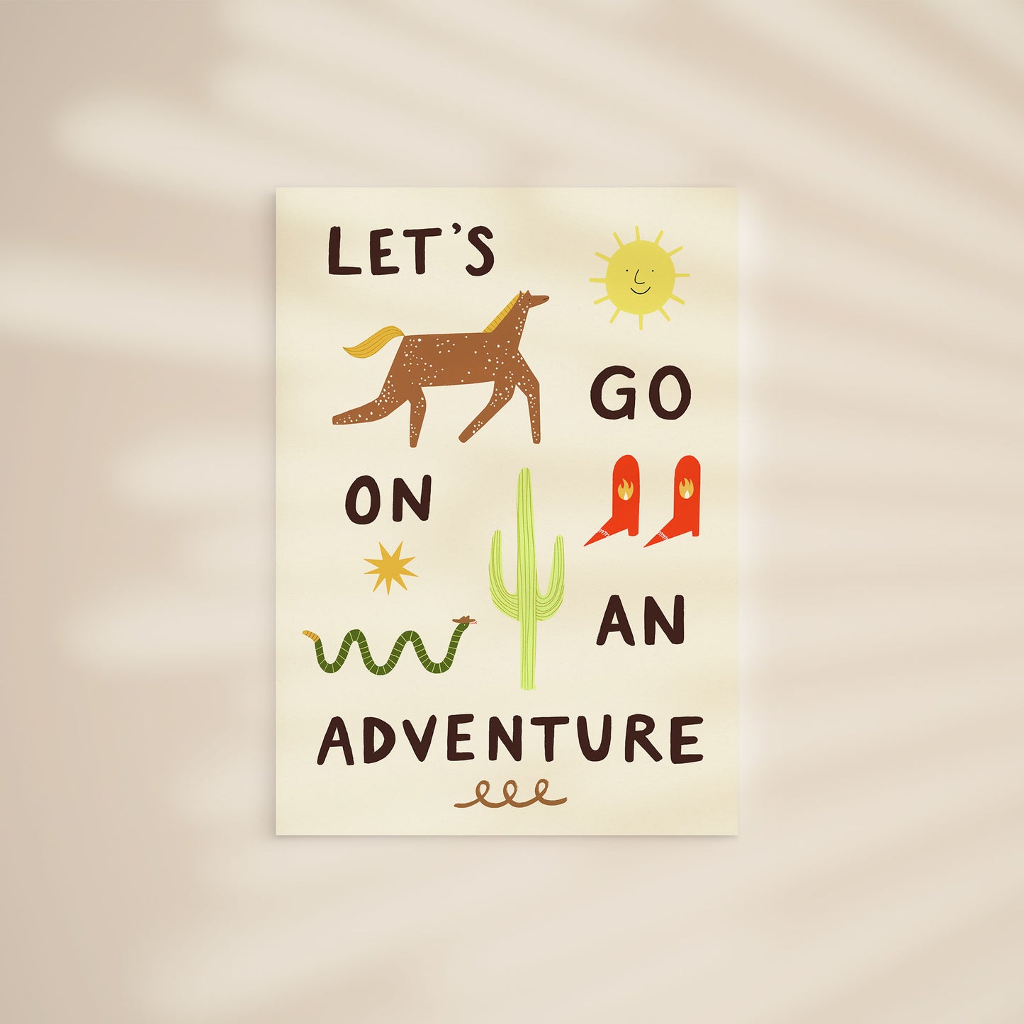 Lets Go On An Adventure Print