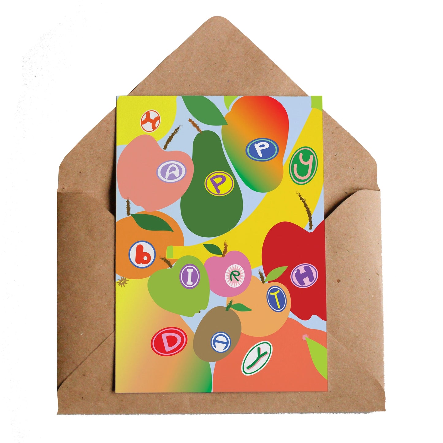 Happy Birthday Fruits Card