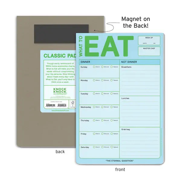 What To Eat Notepad