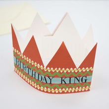 Birthday King Party Hat / Greetings Card
