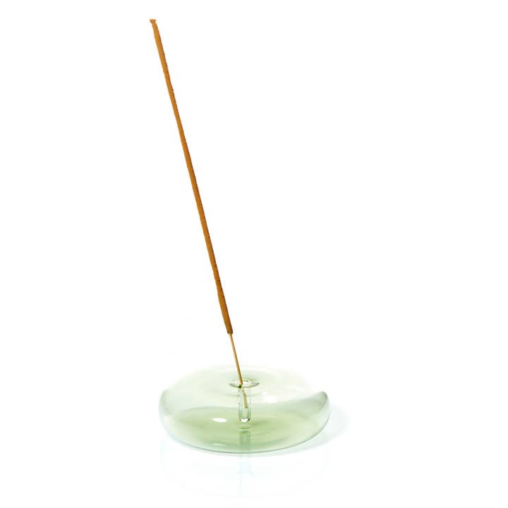 Dimple Handblown Glass Incense Holder