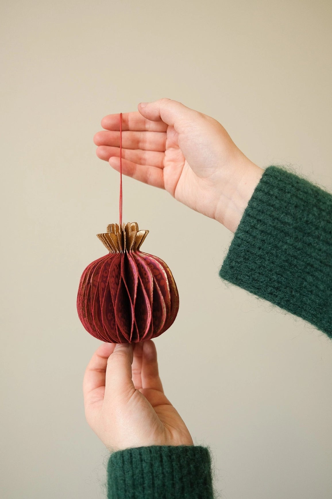 Pomegranate Honeycomb Ornament