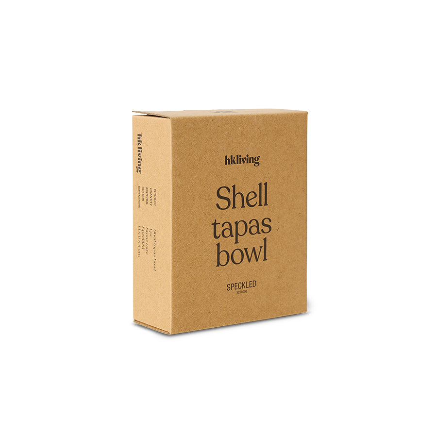 HKLIVING Shell Tapas Bowl - Speckled