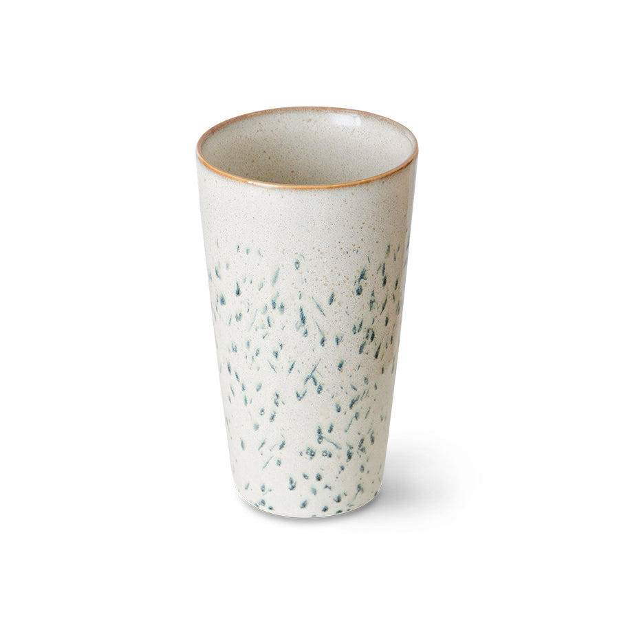 HKliving 70s Ceramics Latte Mug - Hail
