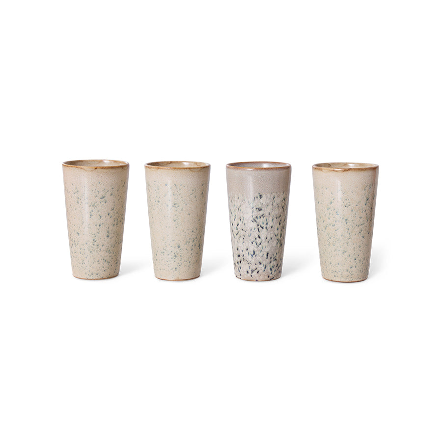 HKliving 70s Ceramics Latte Mug - Hail