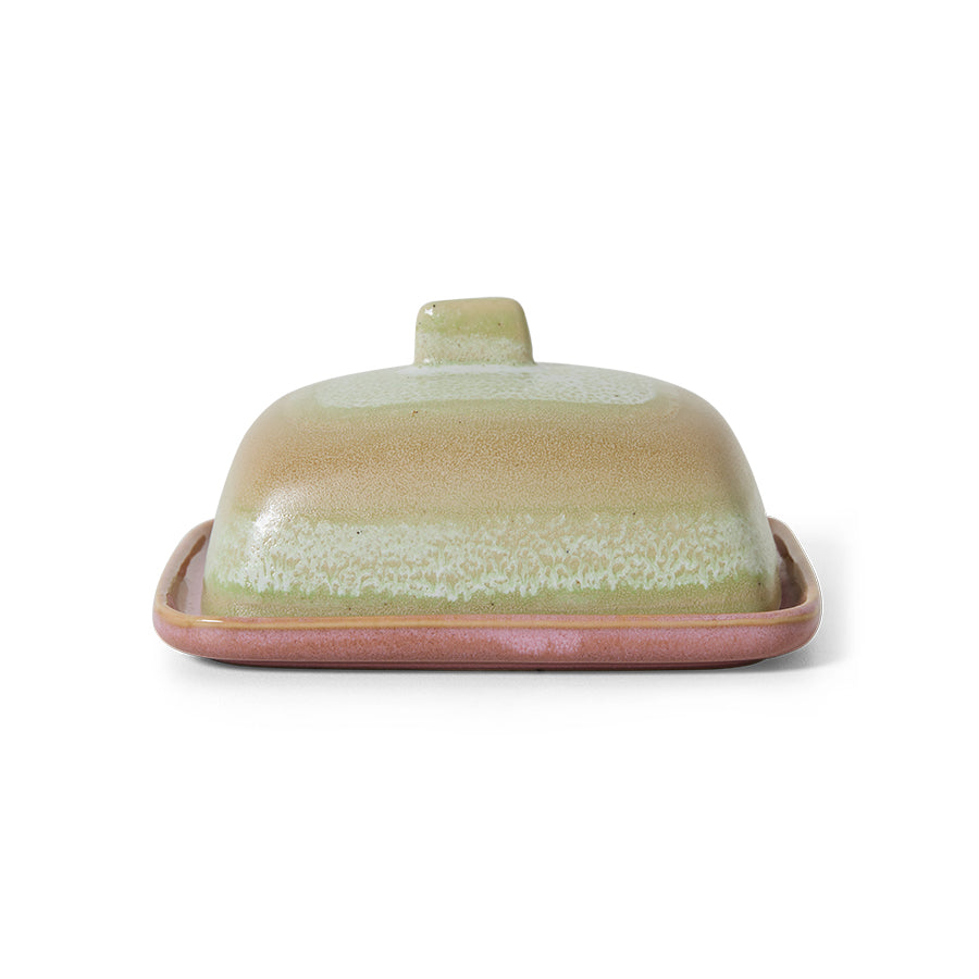 HKLIVING 70s Ceramics Butter Dish - Skyline