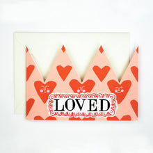Loved Party Hat / Greetings Card