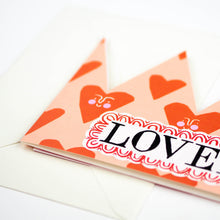 Loved Party Hat / Greetings Card