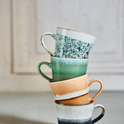 HKliving 70s Ceramics Cappuccino Mug - Hail