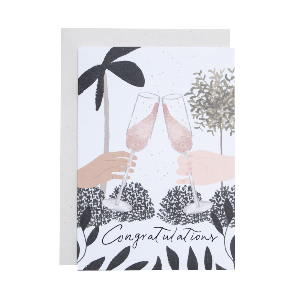 Pop the Bubbly Congrats Card