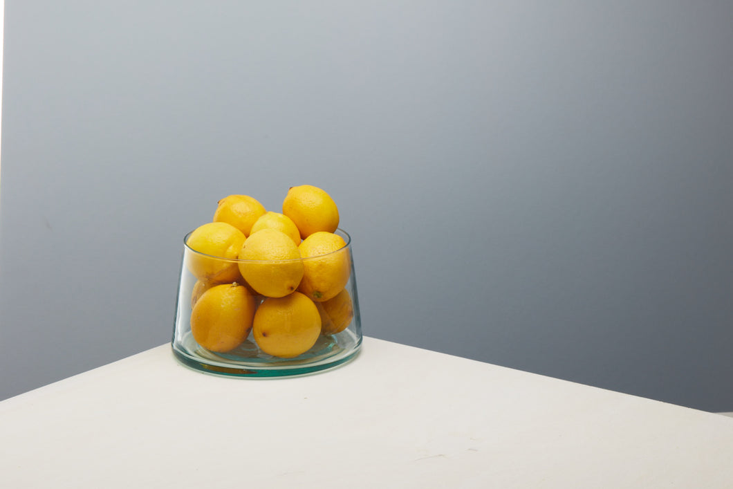 Tall Glass Dish