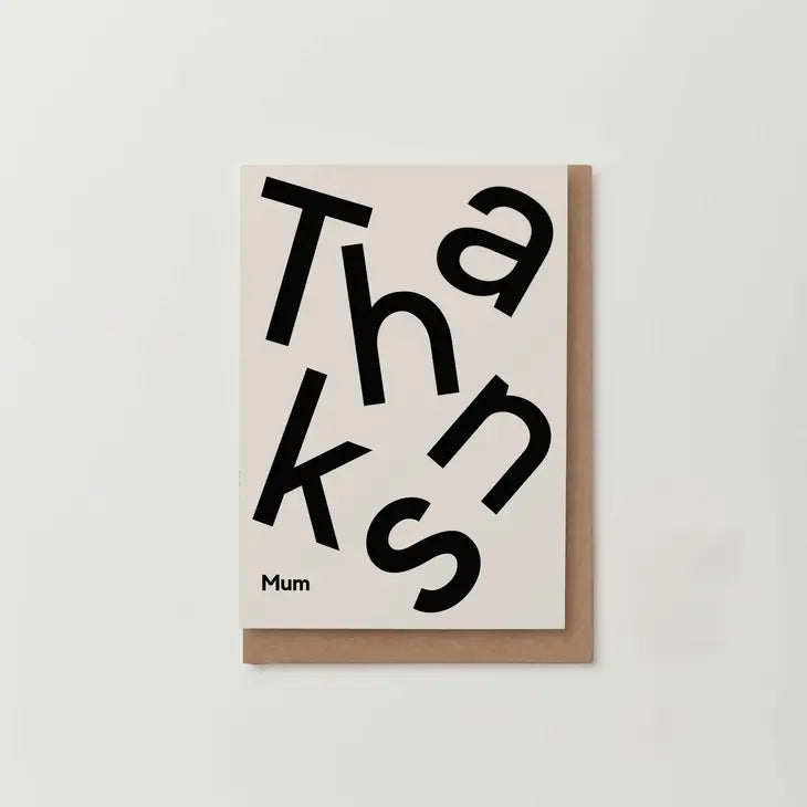 Thanks Mum Letter Card