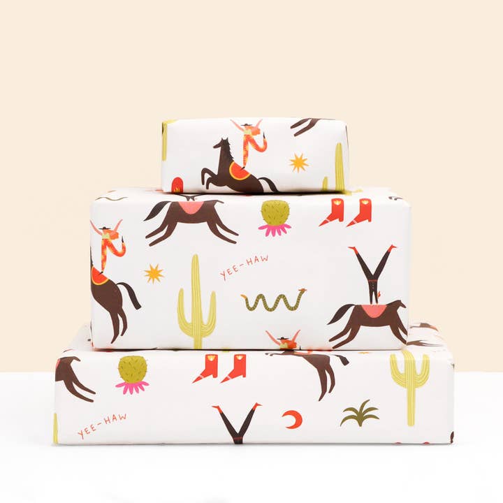 Cactus Cowboy Gift Wrap