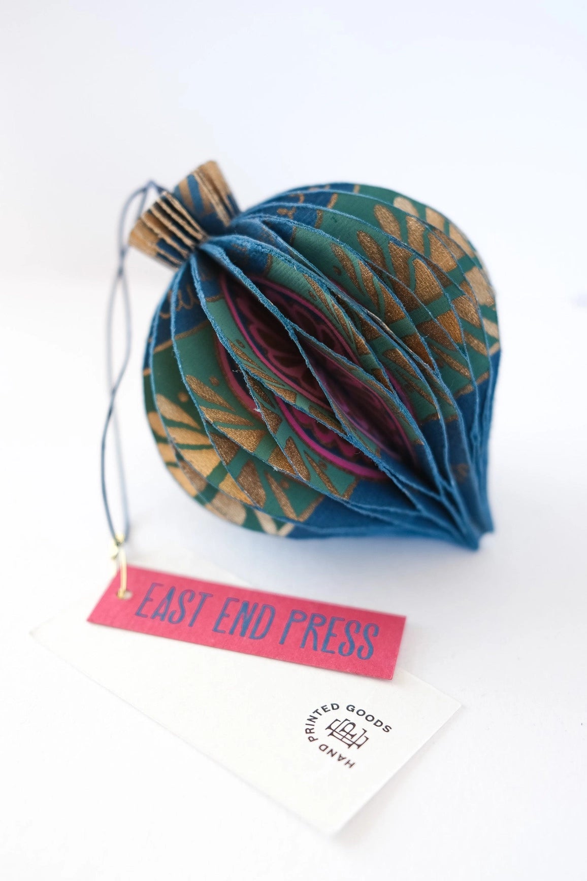 Blue Honeycomb Bauble