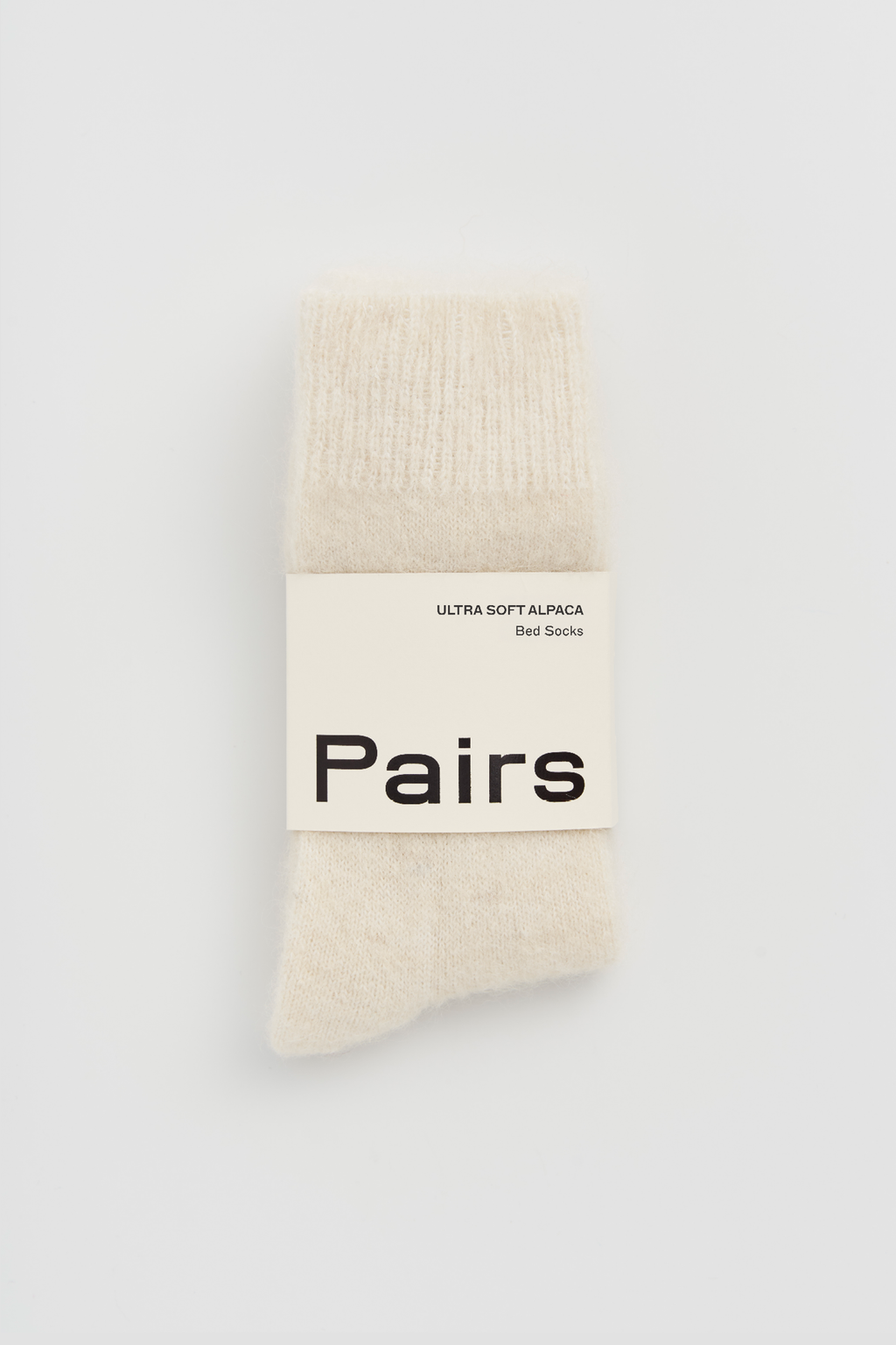 Clotted Cream Ultra Soft Alpaca Bed Socks