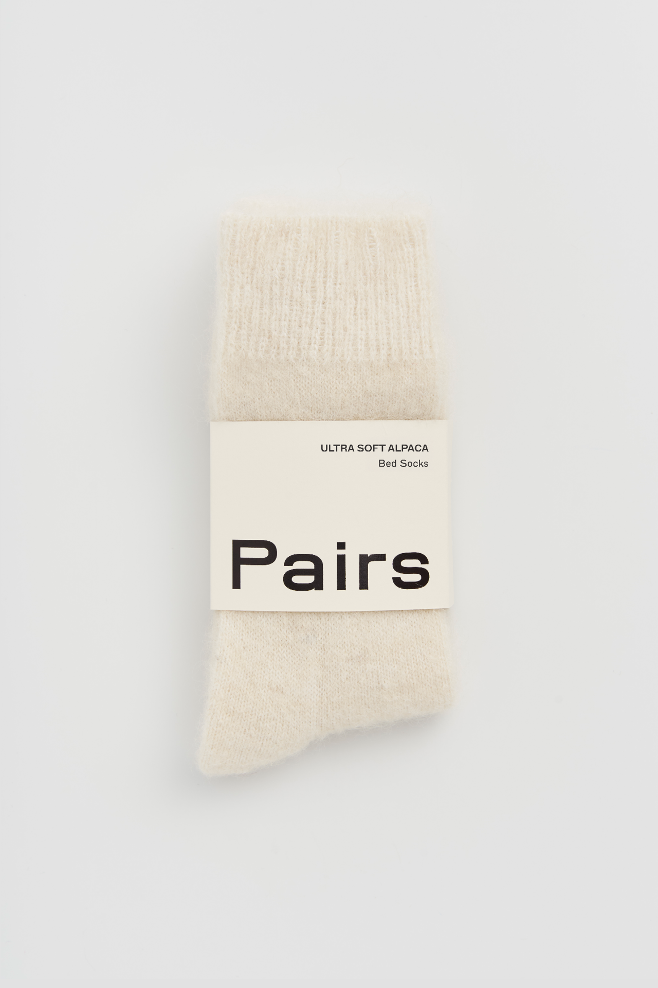 Clotted Cream Ultra Soft Alpaca Bed Socks