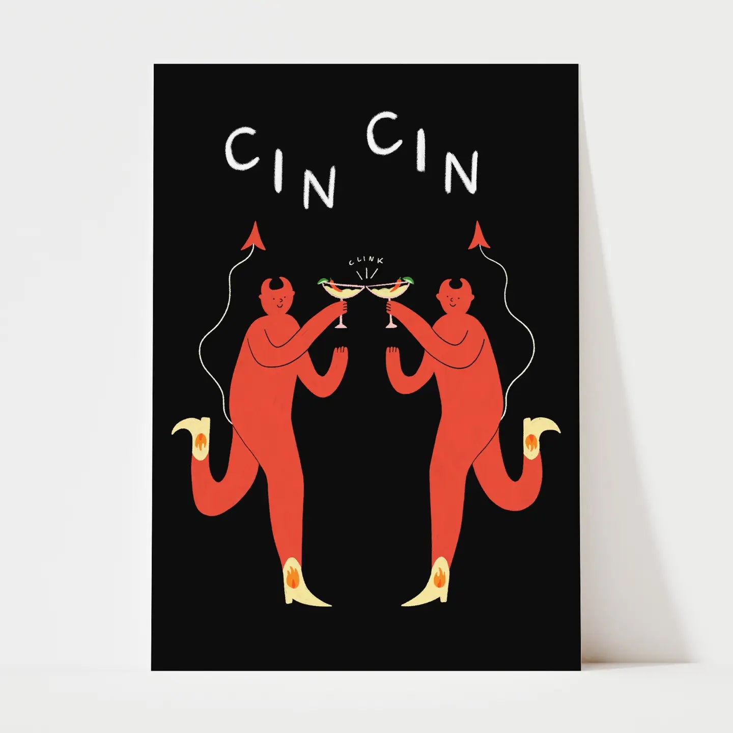 Cin Cin Devil Spicy Margarita Art Print