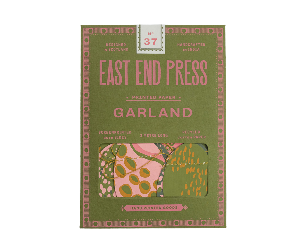 Pink Speckled Eggs Sewn Garland