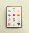 Wedding Day Colour Palette Greetings Card