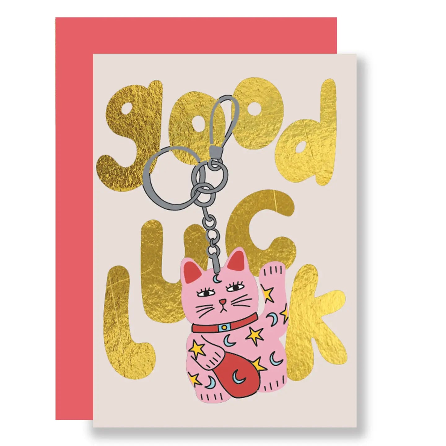 Mini Good Luck Cat Card