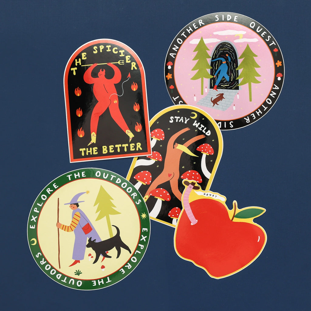 Little Black Cat Vinyl Sticker