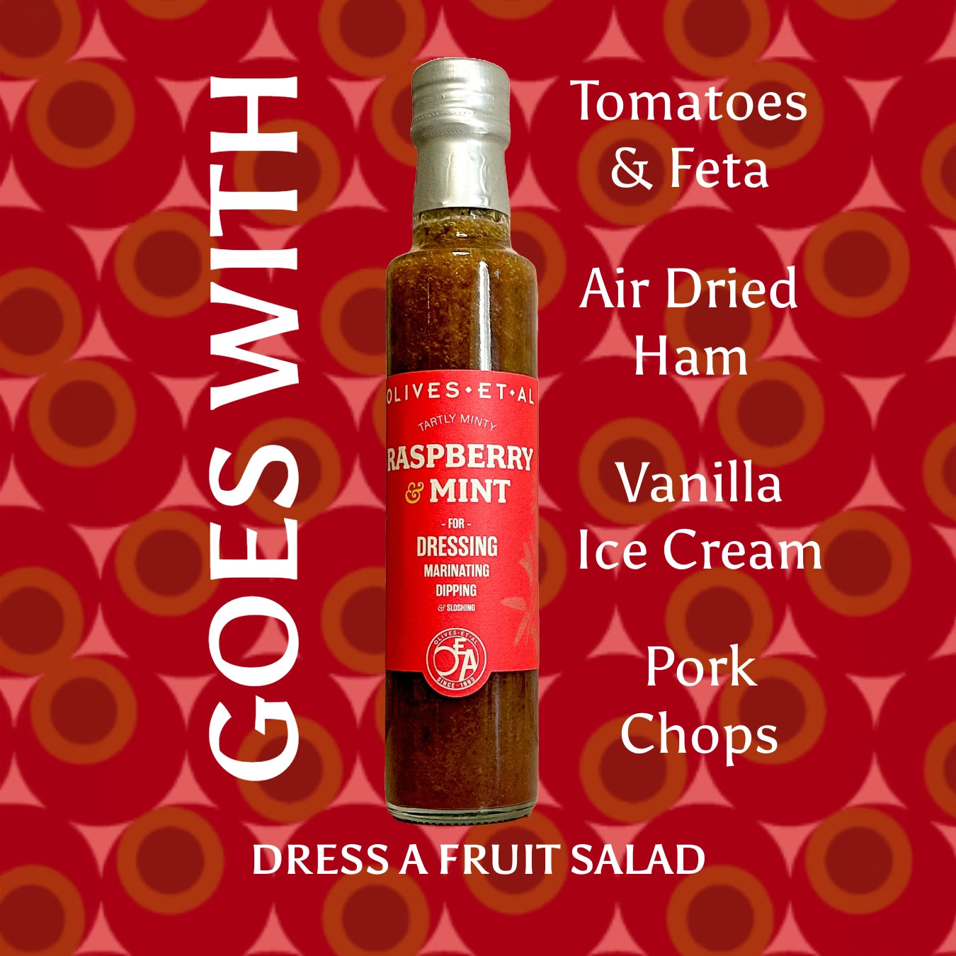 Tart Raspberry & Mint Dressing & Marinade