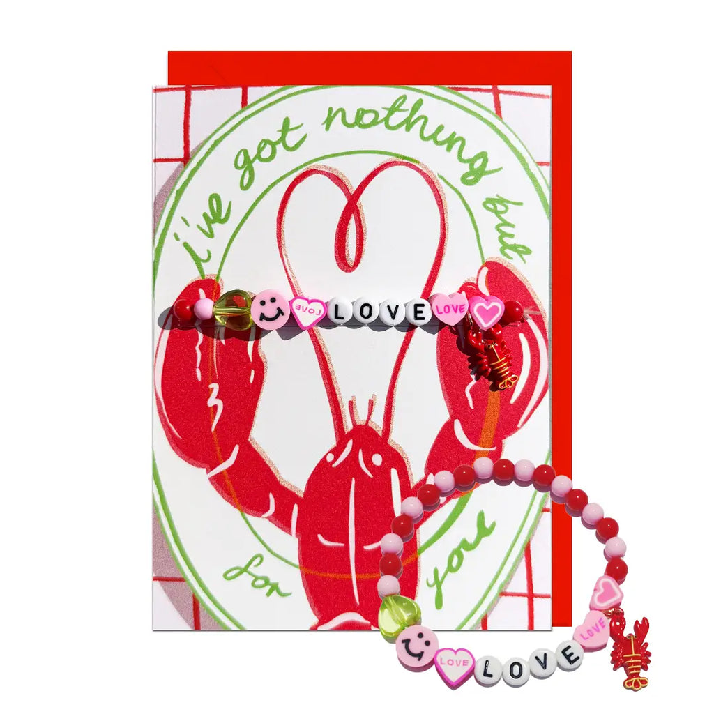 Lobster Love Bracelet Card