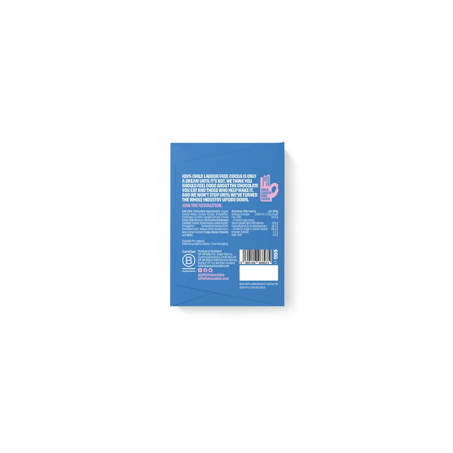 Mini Dark Chocolate Bar 60g