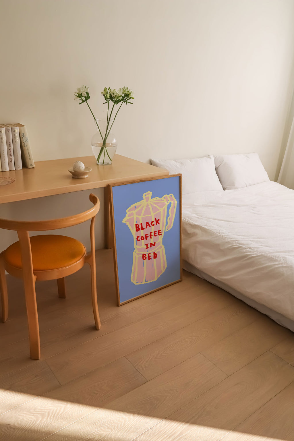 Black Coffee In Bed Print